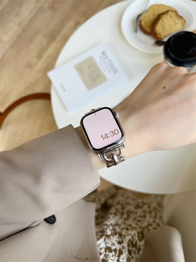 Slanke Leren Apple Watch-band