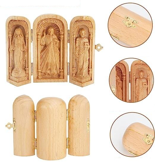 Heilige Familie Beukenhouten Figuurtjes