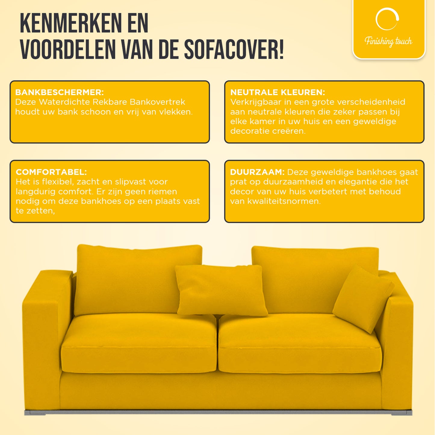 SofaCover - Waterdichte Rekbare Bankovertrek