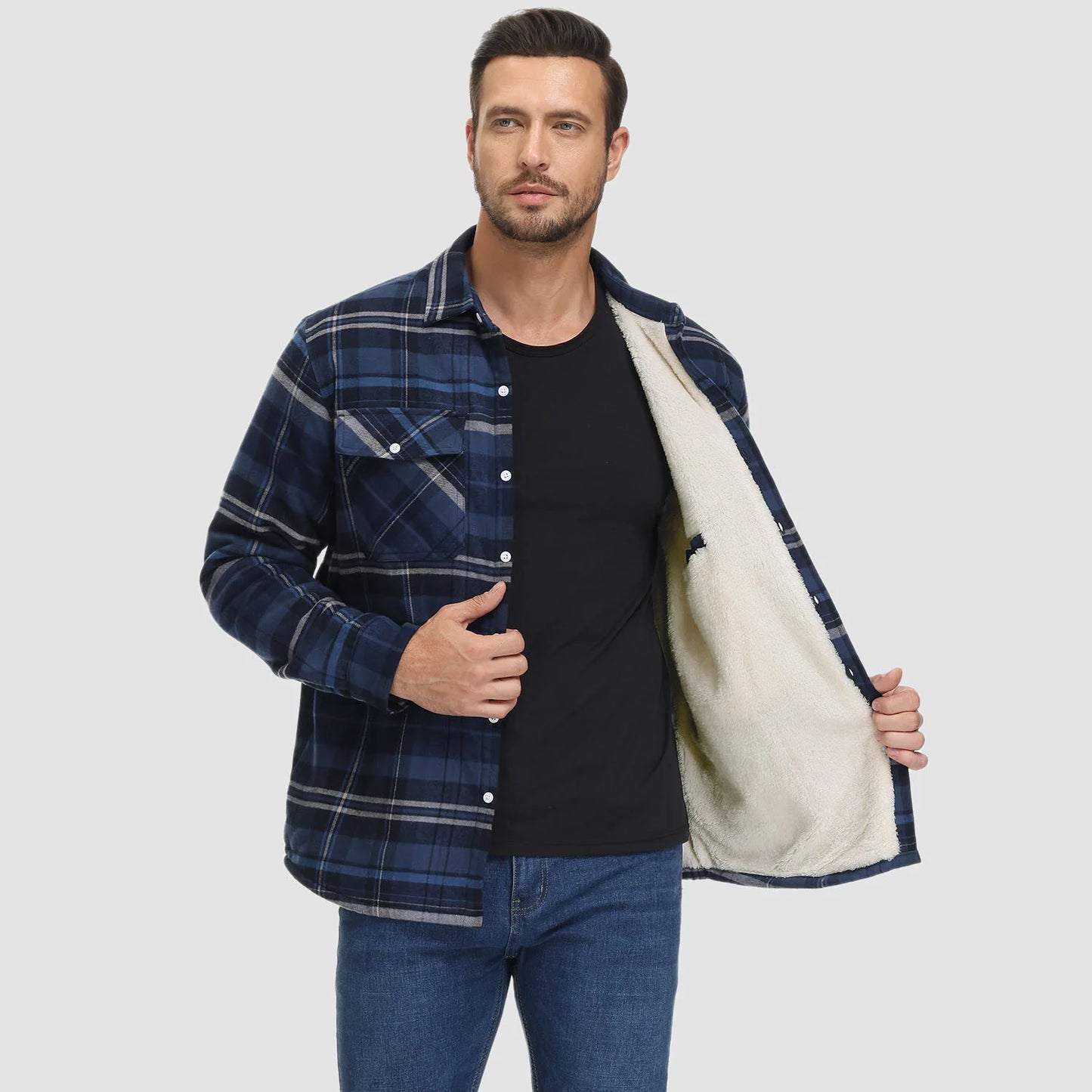 Flanel Fusion Jas - Bescherm jezelf tegen de kou!