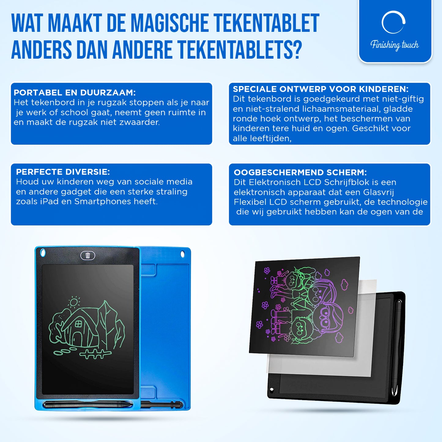 Magisch LCD Schrijf- en Tekentablet