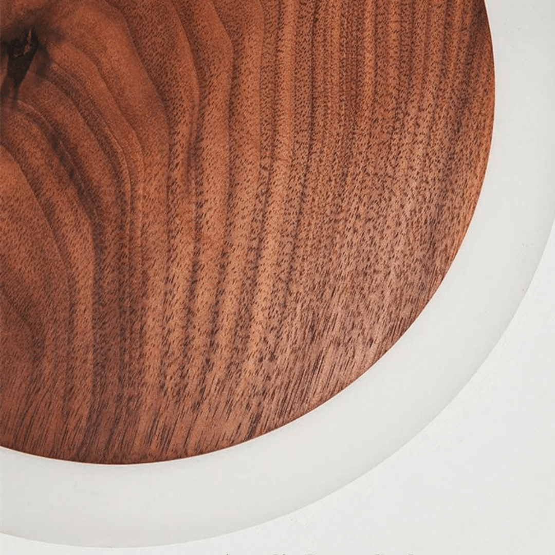 Nordic Walnut LED Wandlamp – Modern Ontwerp, Zachte Verlichting
