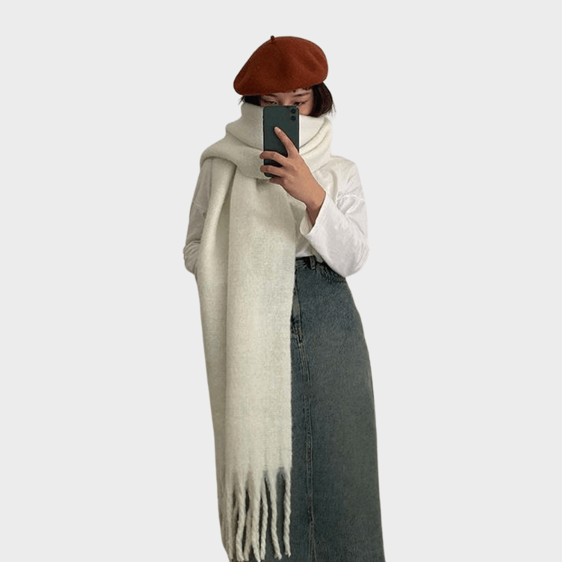 Winterknuffel Geribbelde Sjaal - Lekker dik, warm en comfortabel!