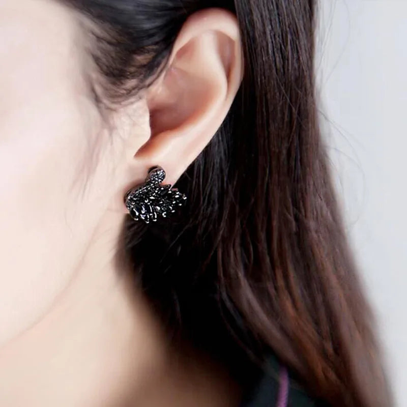Elegante Statement Oorbellen Dames met Strass - Uniek Dierlijk Ontwerp en Lichtgewicht Sieraden 1