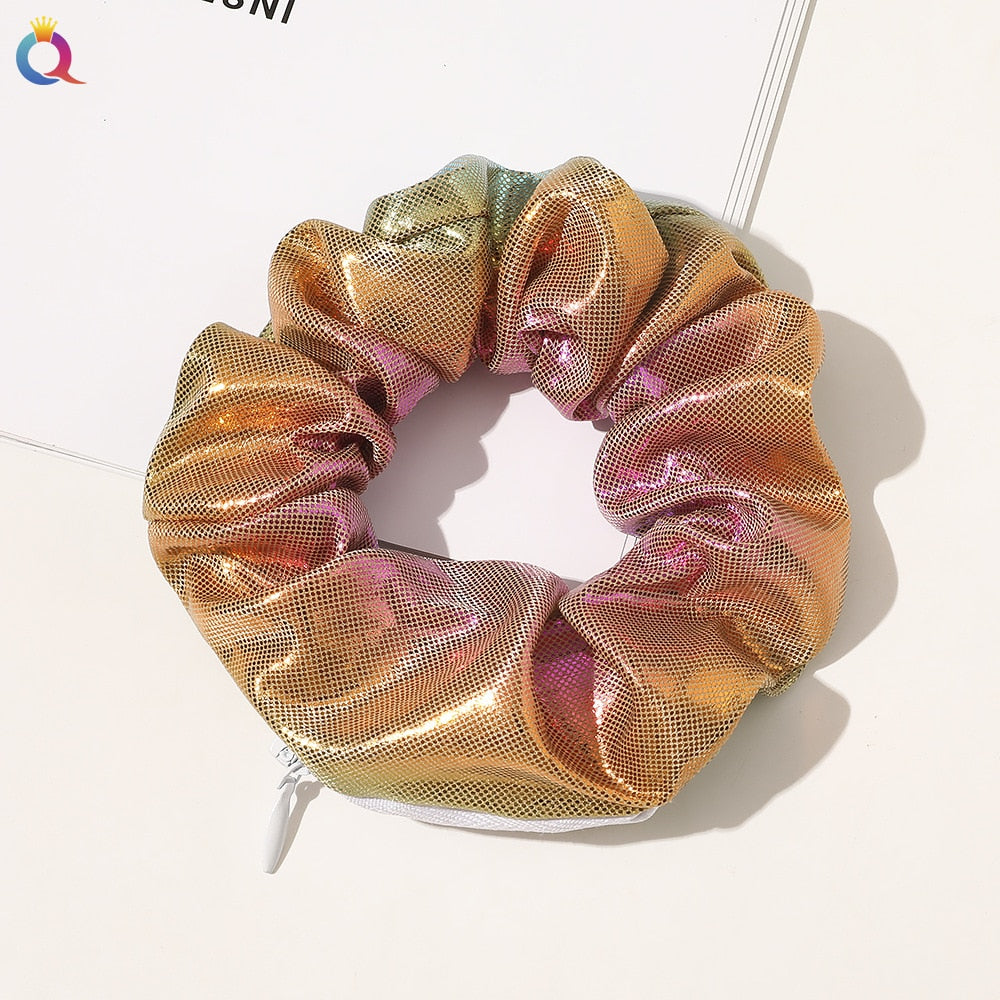 SecretZip - Fluwelen Rits Scrunchies