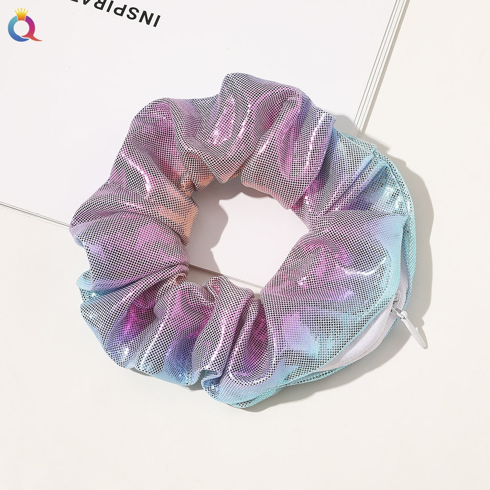 SecretZip - Fluwelen Rits Scrunchies