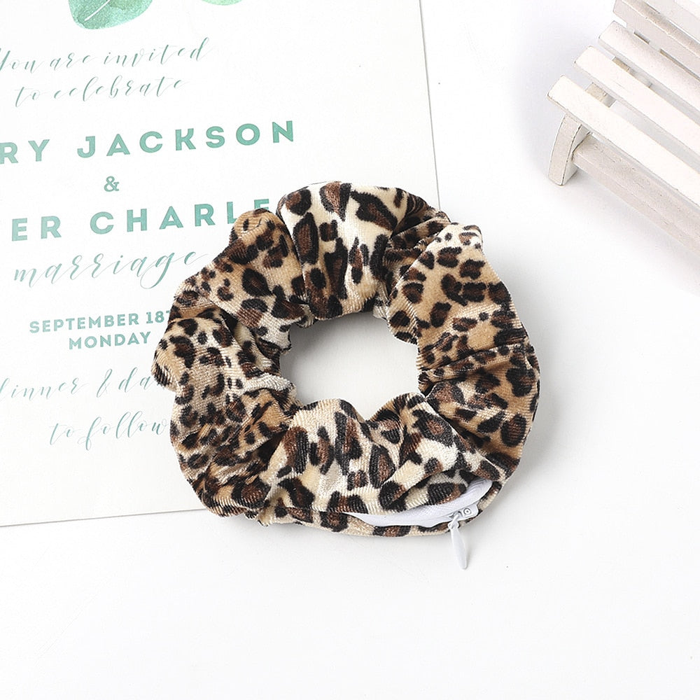 SecretZip - Fluwelen Rits Scrunchies