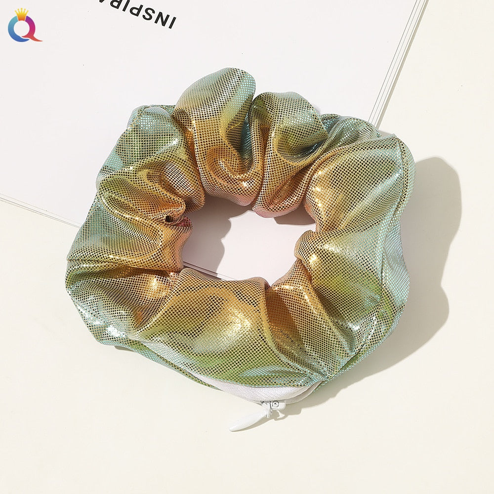 SecretZip - Fluwelen Rits Scrunchies