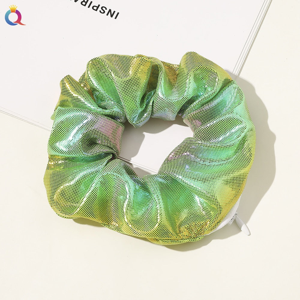 SecretZip - Fluwelen Rits Scrunchies