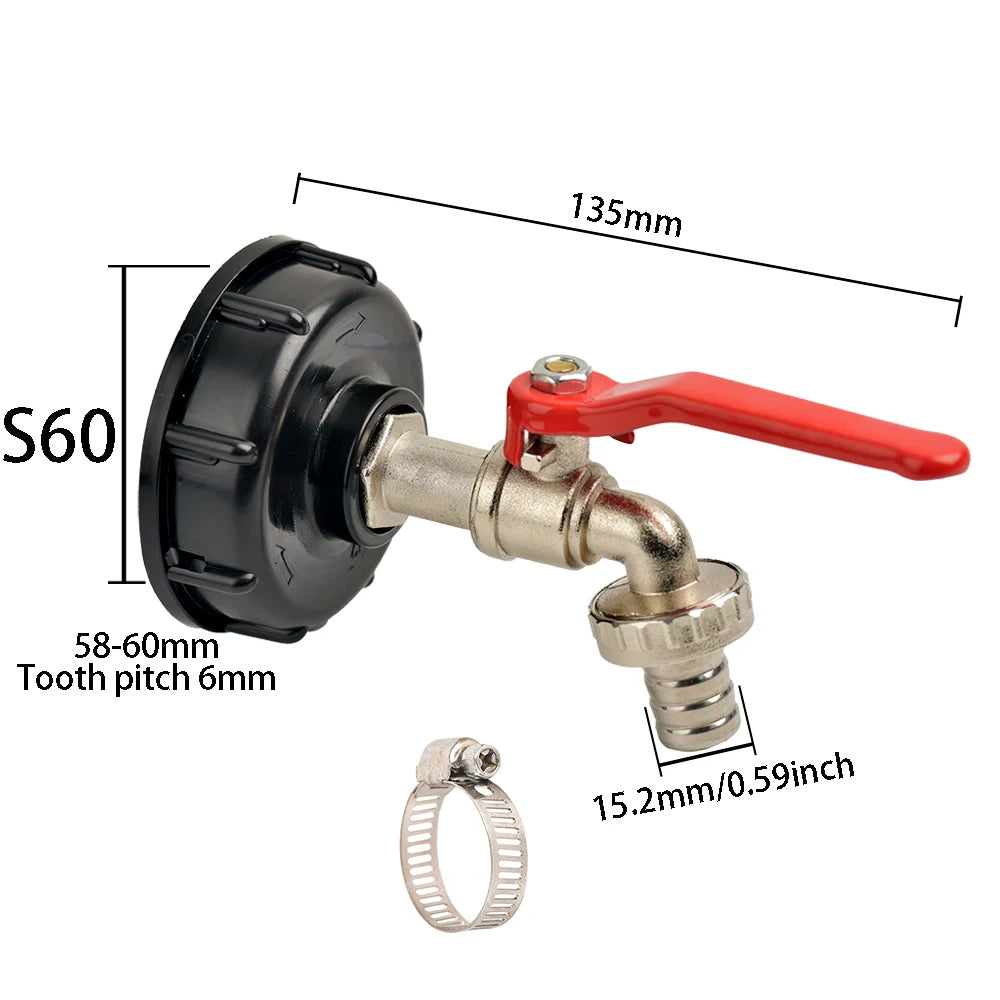 IBC Tank Tap Adapter S60 met 16mm Snelsluiting – Duurzaam en Veelzijdig voor Tuin en Huis 7