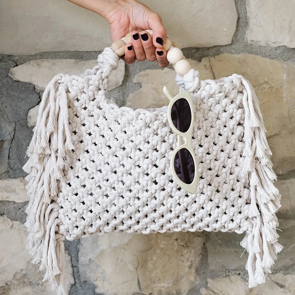 EleganceCarry Luxe - Premium Dames Tote Bag | Grote Capaciteit | Decoratieve Tassels |