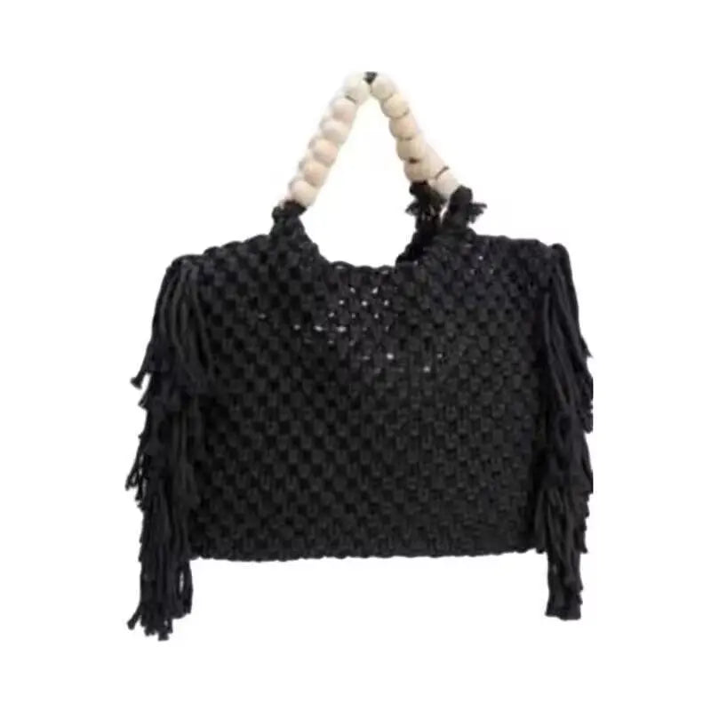 EleganceCarry Luxe - Premium Dames Tote Bag | Grote Capaciteit | Decoratieve Tassels |