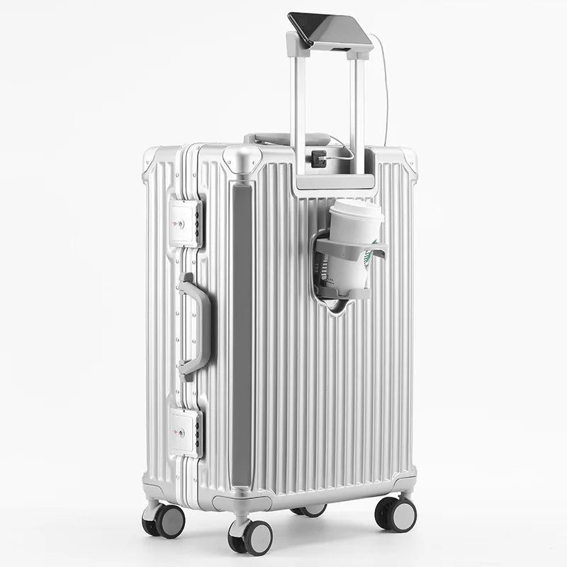 Riwa™ Aluminium Trolley | Multifunctionele Aluminium reiskoffer