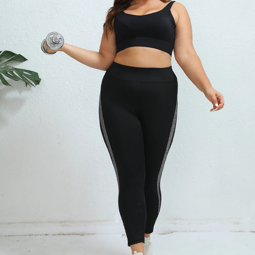 FlexFit Curve - Plus Size Yoga Broek Dames | Hoge Taille | Mesh|