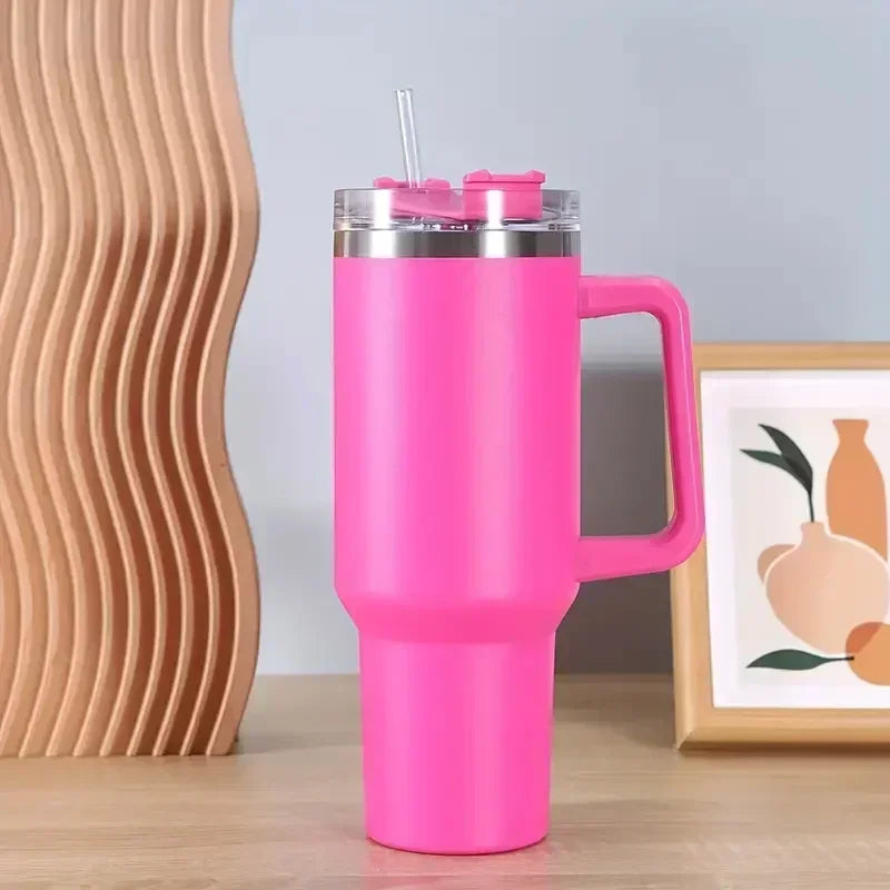 Variant image for Roestvrijstalen Thermische Koffiemok 500 ml met Rietje – Ideaal voor Koude en Warme Dranken-1