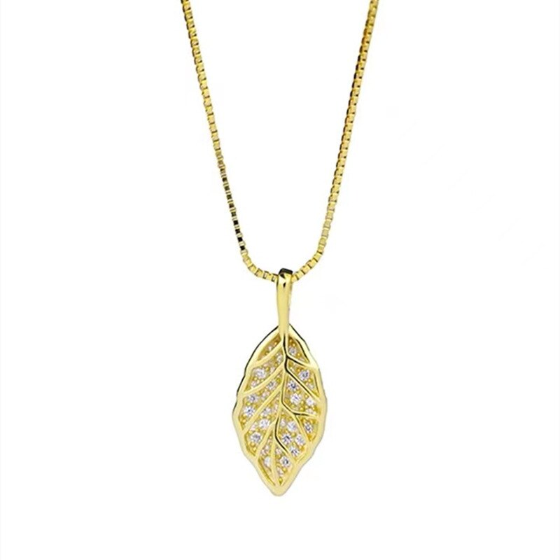 Gouden Blad Ketting - Goud, glans en glamour.