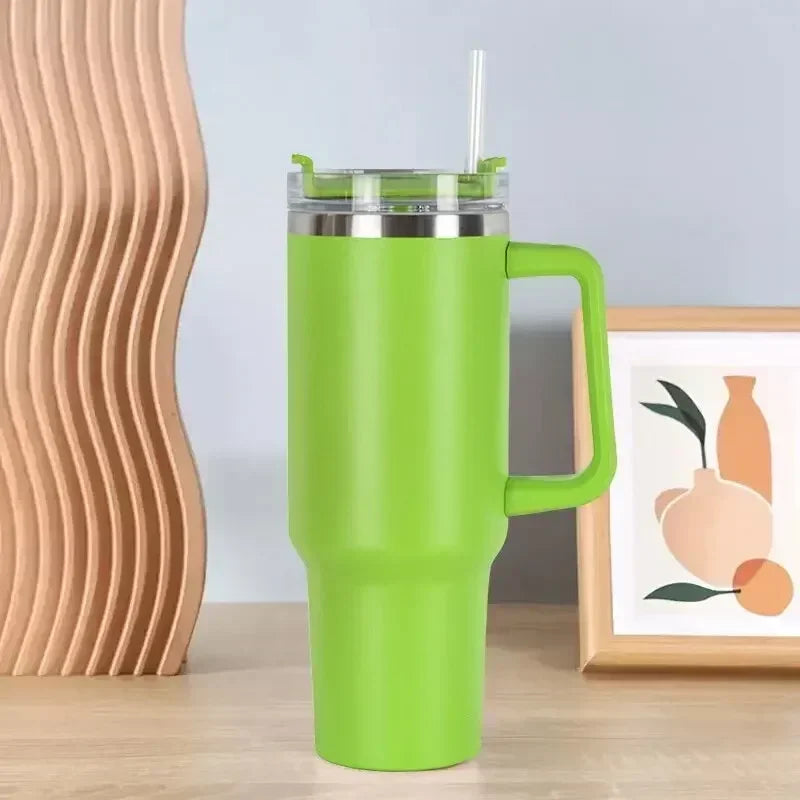 Variant image for Roestvrijstalen Thermische Koffiemok 500 ml met Rietje – Ideaal voor Koude en Warme Dranken-3