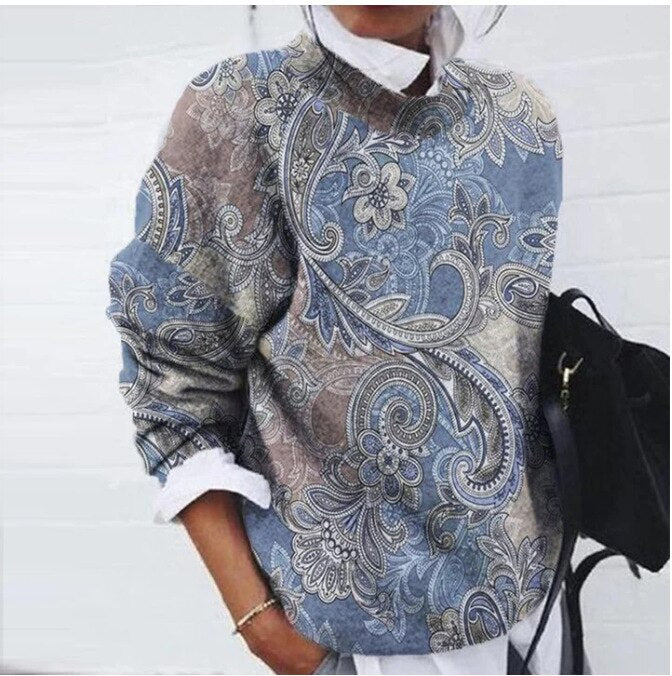 Trendy Bloemen Trui - Het toppunt van comfort en mode.