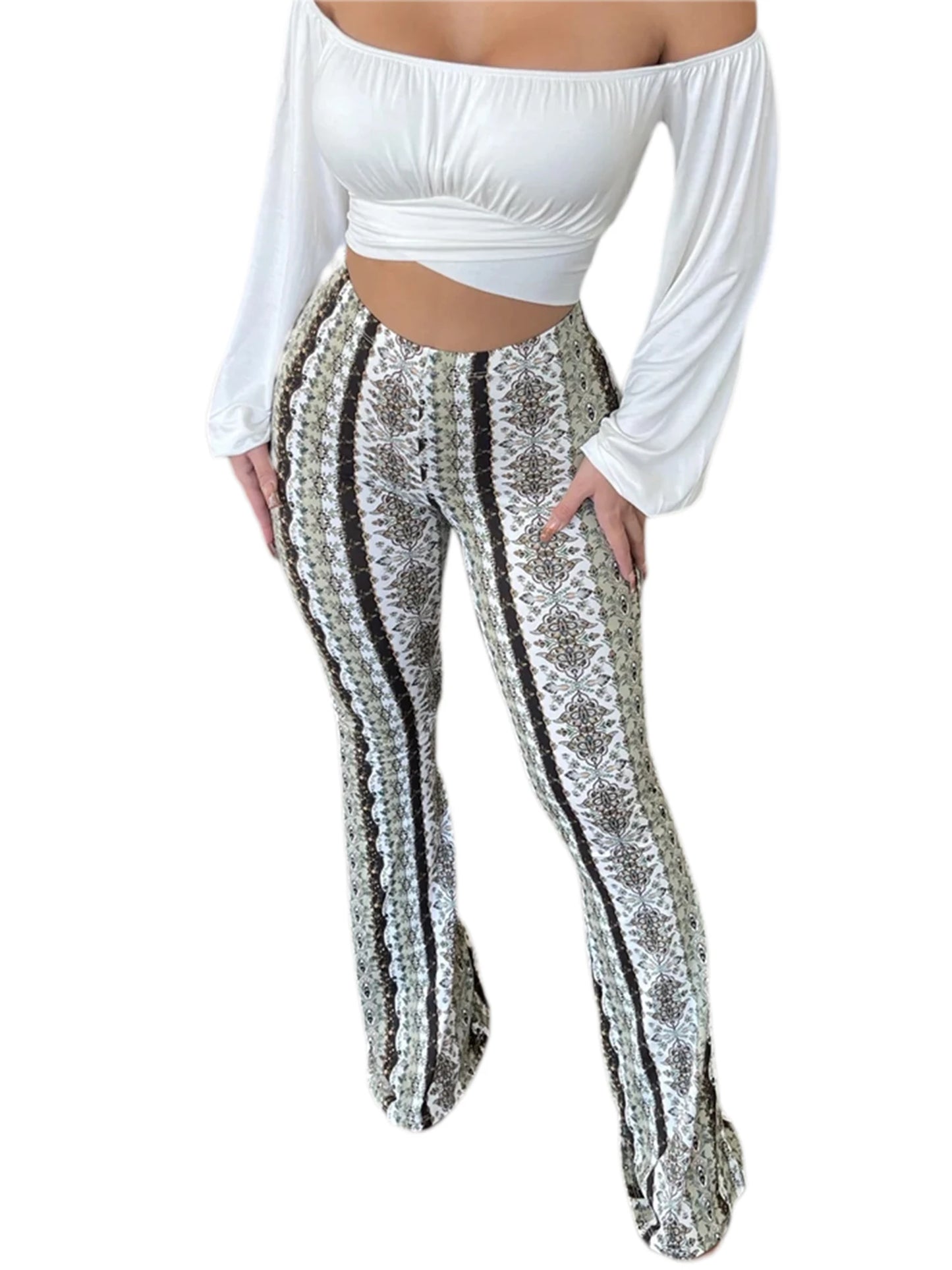 BohoBreeze Wijd uitlopende Lange Broek - Laat je ziel bloeien!