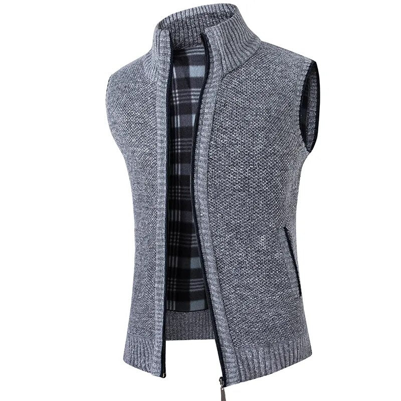 CozyKnit Heren Gebreid Vest - Houdt jezelf gemakkelijk warm tijdens de kou!
