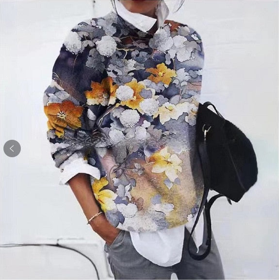 Trendy Bloemen Trui - Het toppunt van comfort en mode.
