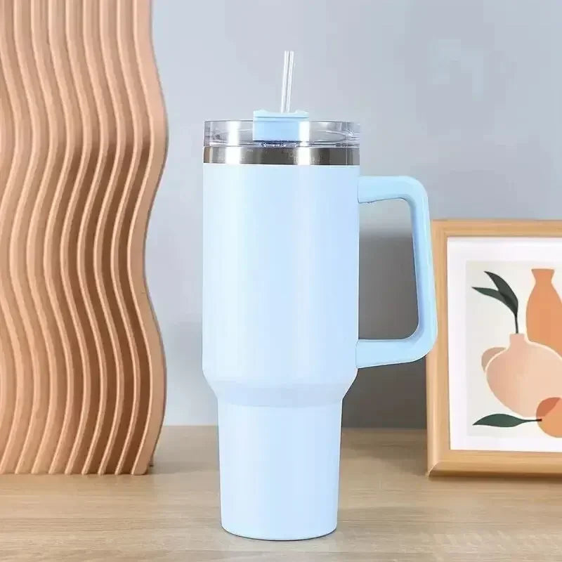 Variant image for Roestvrijstalen Thermische Koffiemok 500 ml met Rietje – Ideaal voor Koude en Warme Dranken-7