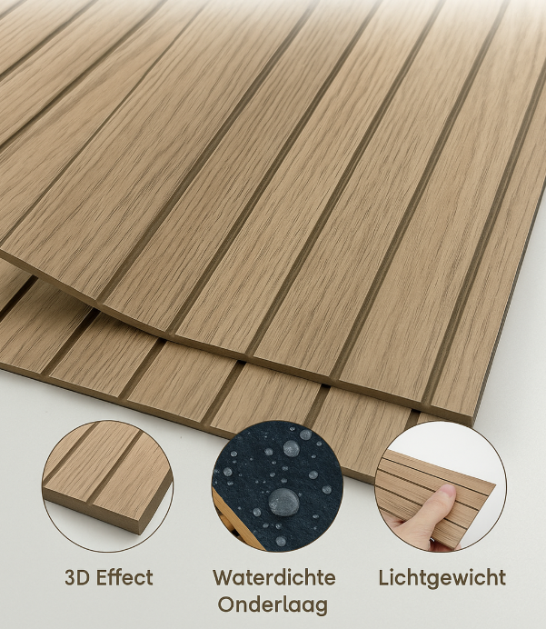 Panalux |3D Zelfklevende Akoestische Wandpanelen| 40x300