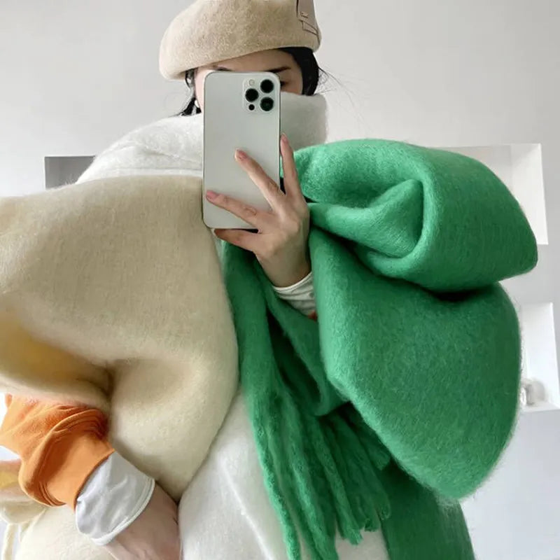 Winterknuffel Geribbelde Sjaal - Lekker dik, warm en comfortabel!