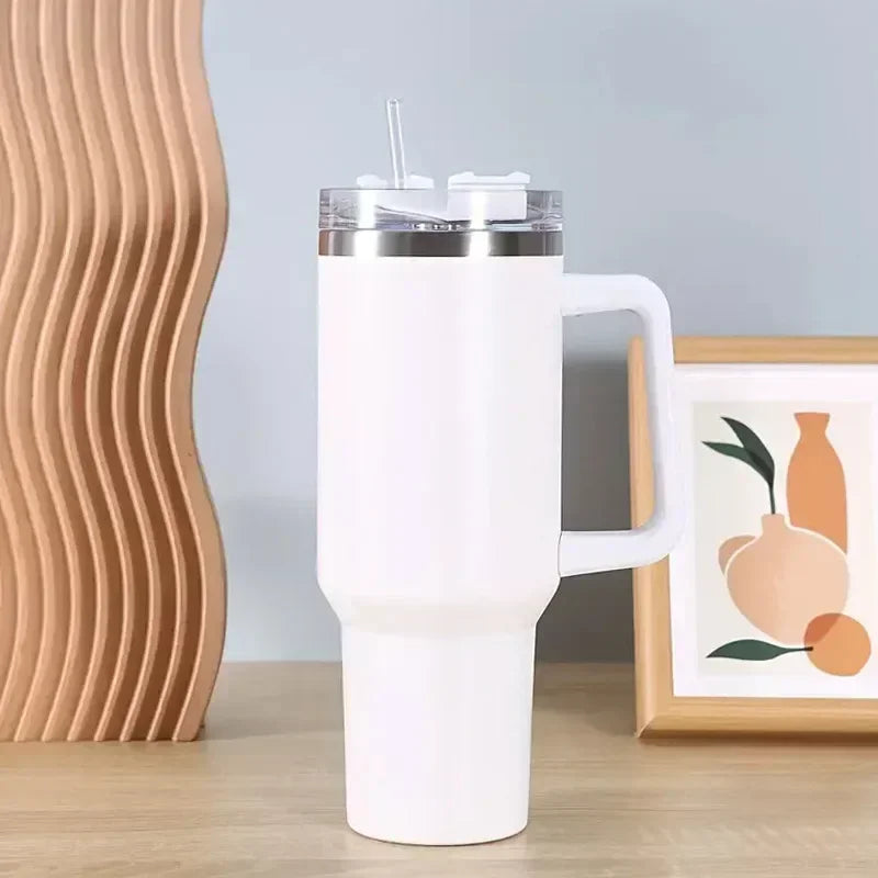 ThermoMax Pro 1.2L - Premium Roestvrijstalen Drinkbeker met Rietje | 6u Warm, 12u Koud