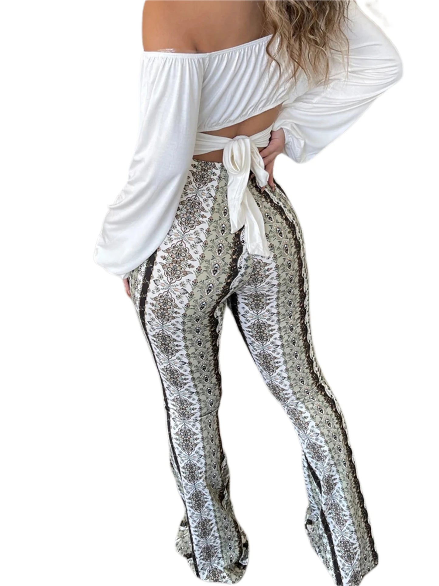 BohoBreeze Wijd uitlopende Lange Broek - Laat je ziel bloeien!
