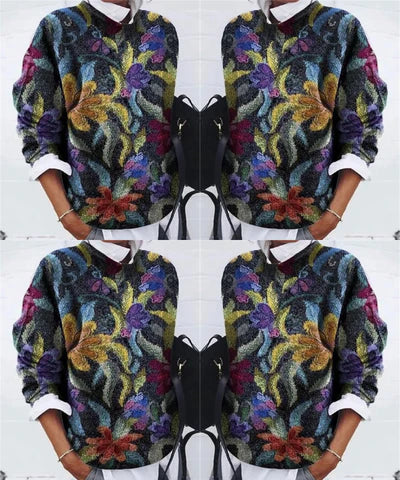 Trendy Bloemen Trui - Het toppunt van comfort en mode.