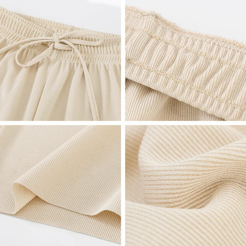 Wijde Broek Dames met Elastische Taille - Ankel-Lange Wijde Pijpen voor Casual Zomerlook 5