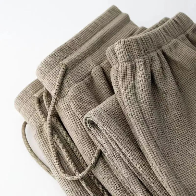 Wafel Gebreide Sweat Broek