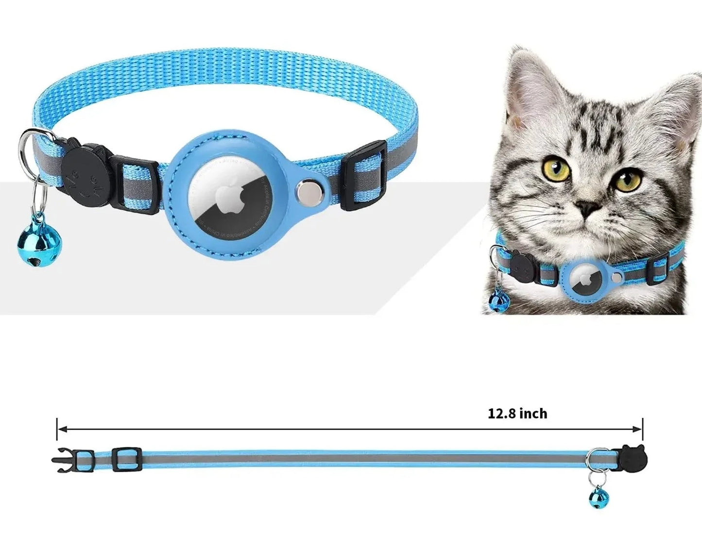 KattenKompas AirHalsband - Kattenhalsband met plaats voor Airtag