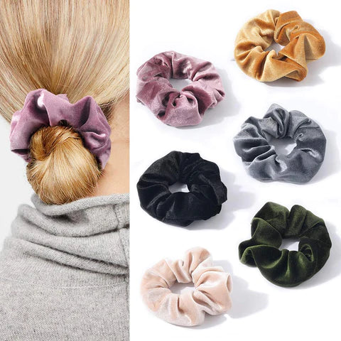 SecretZip - Fluwelen Rits Scrunchies