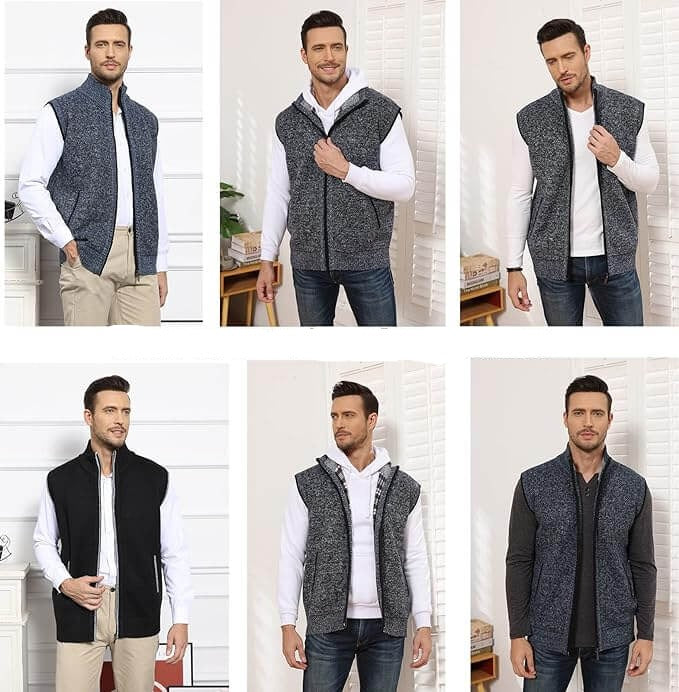 CozyKnit Heren Gebreid Vest - Houdt jezelf gemakkelijk warm tijdens de kou!