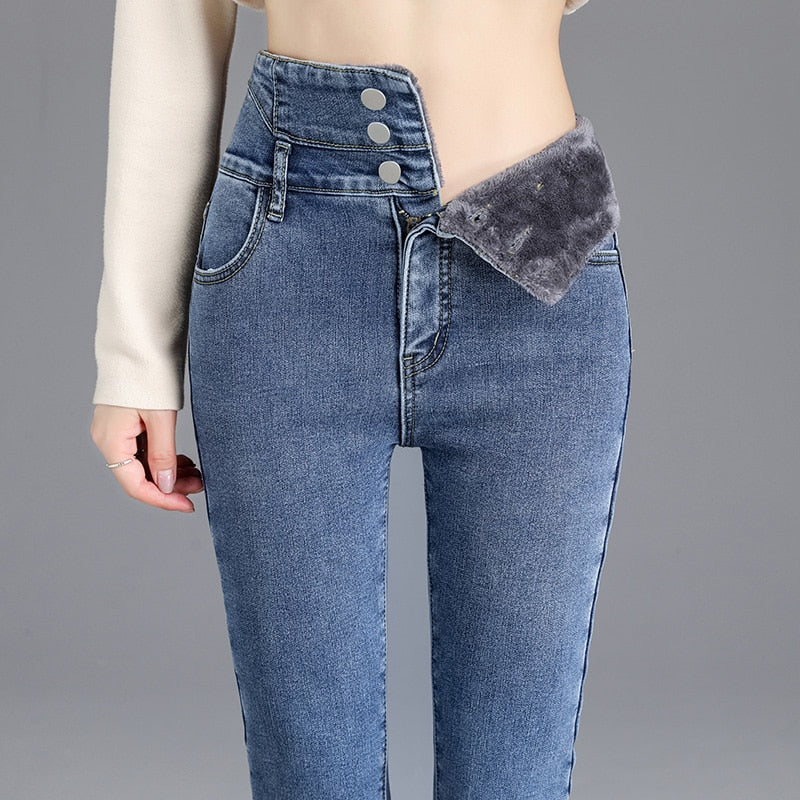 Fleece Jeggings - Jeggings met warme fleece voering