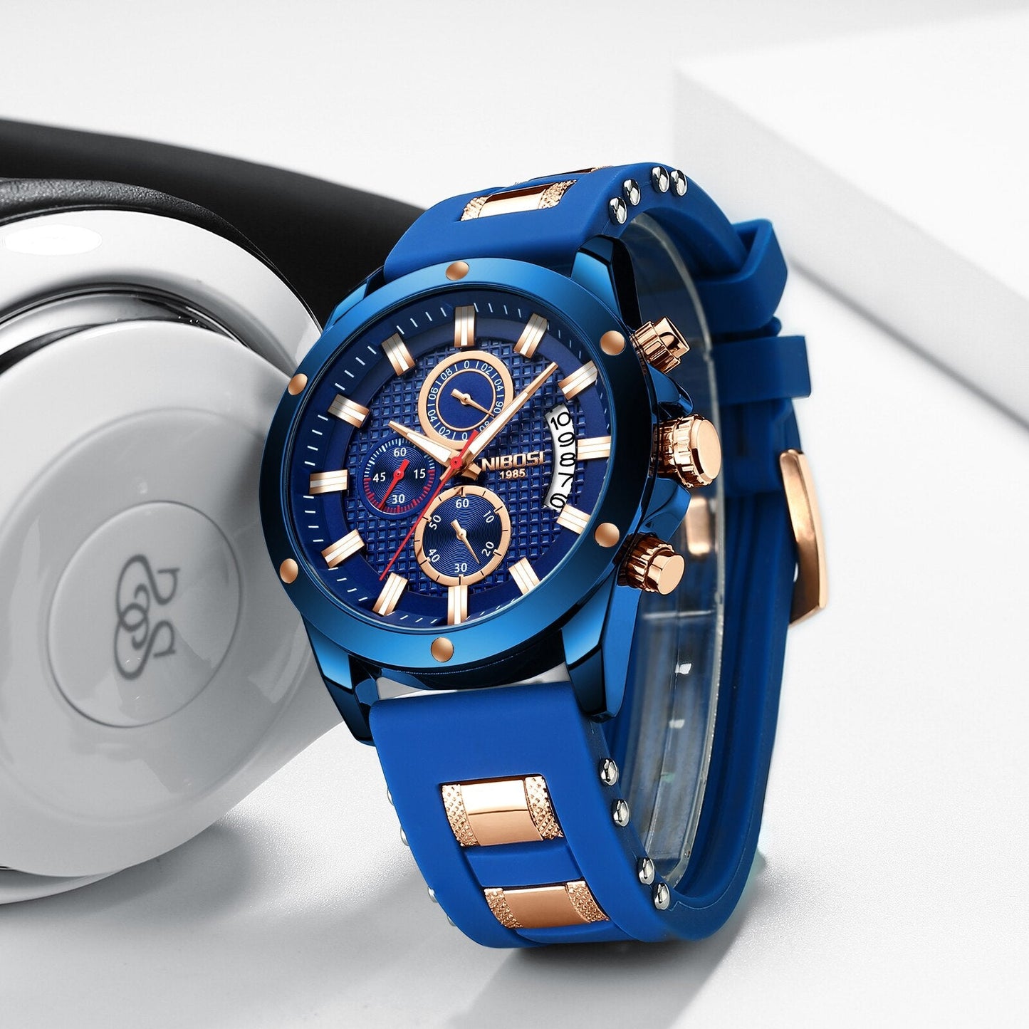 Nibosi Blue night - Herenhorloge