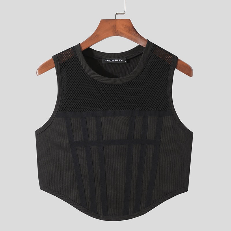 Mannen Patchwork Tank Tops