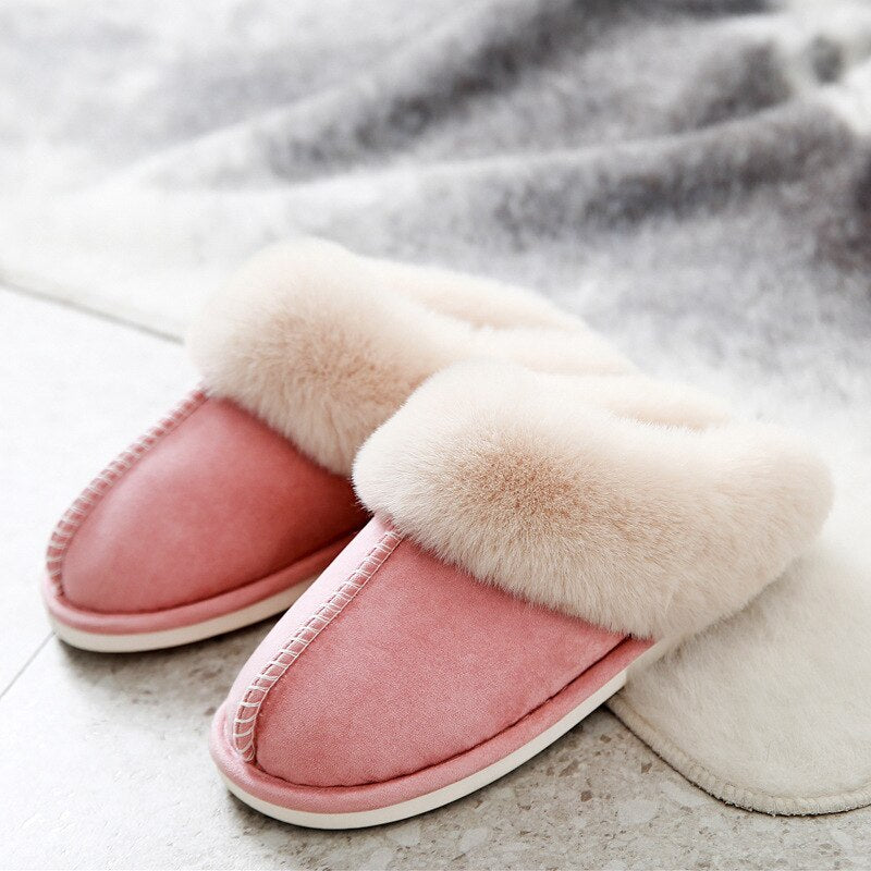 Knusse Bont Pluche Pantoffels