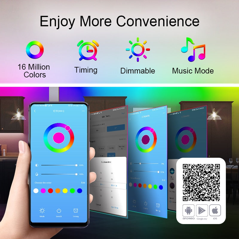 LED Smart led strip - Bediening via App-Wifi