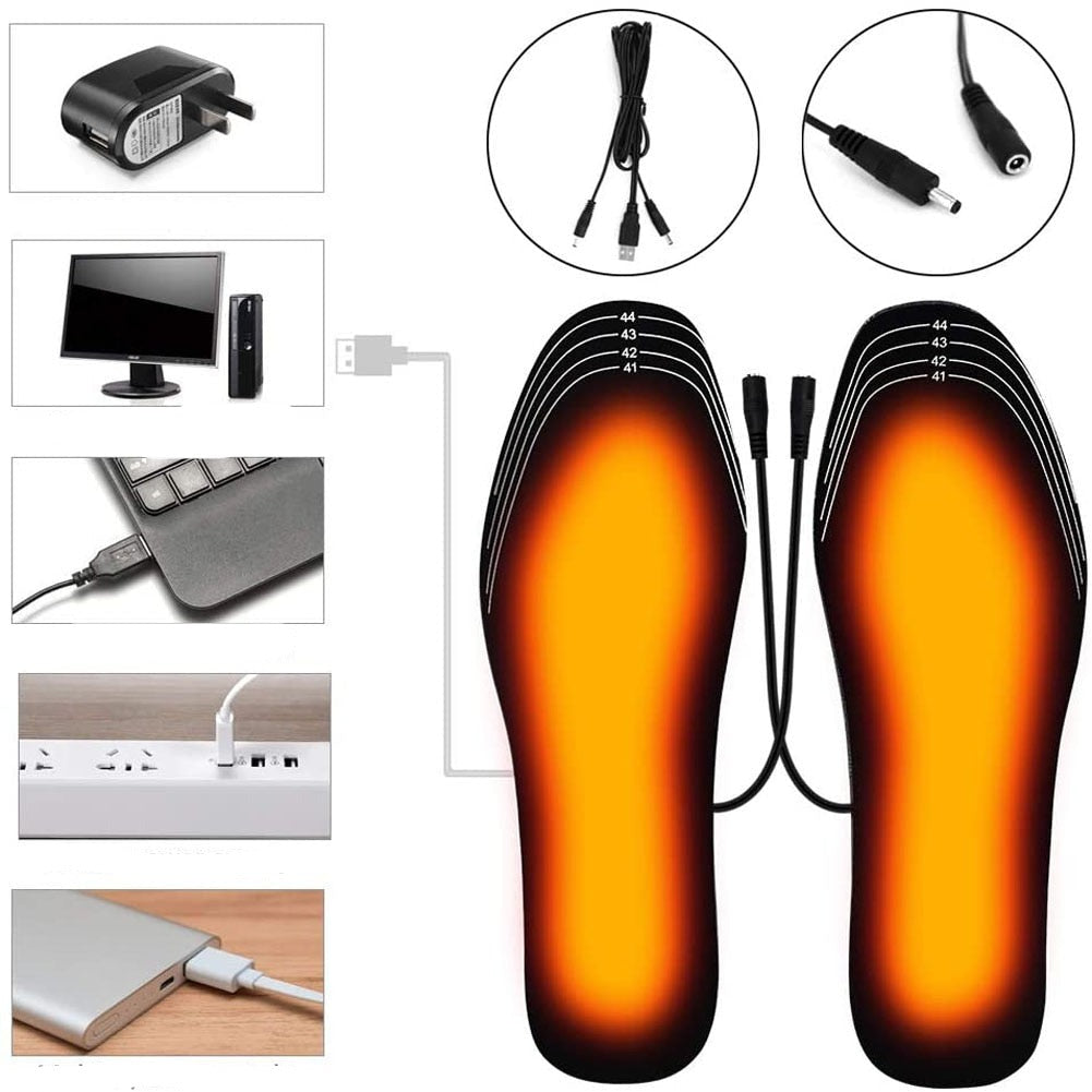 Verwarmende Inlegzolen USB oplaadbaar