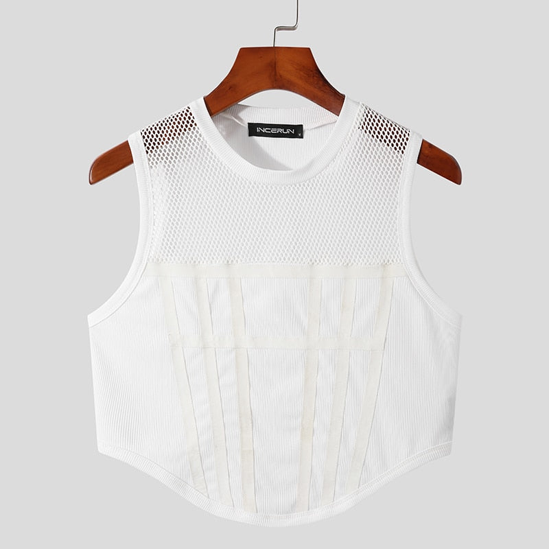 Mannen Patchwork Tank Tops