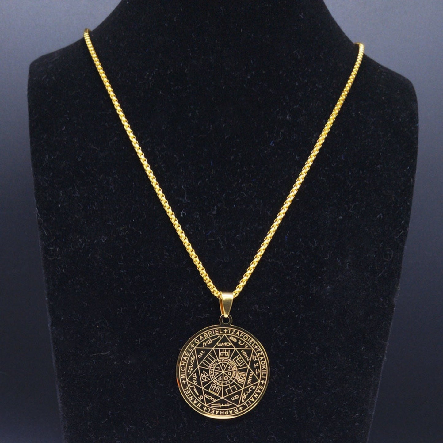 "Het Zegel van de Zeven Aartsengelen" Amulet Ketting
