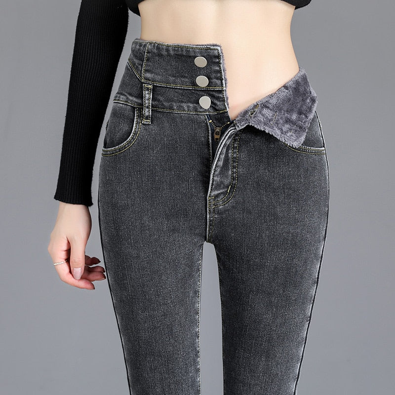 Fleece Jeggings - Jeggings met warme fleece voering
