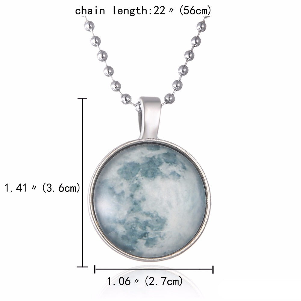 to the moon - Glow in the dark maanketting