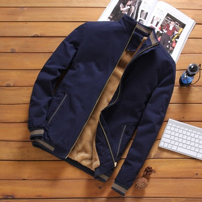 Heren Fleece Windjack Jas