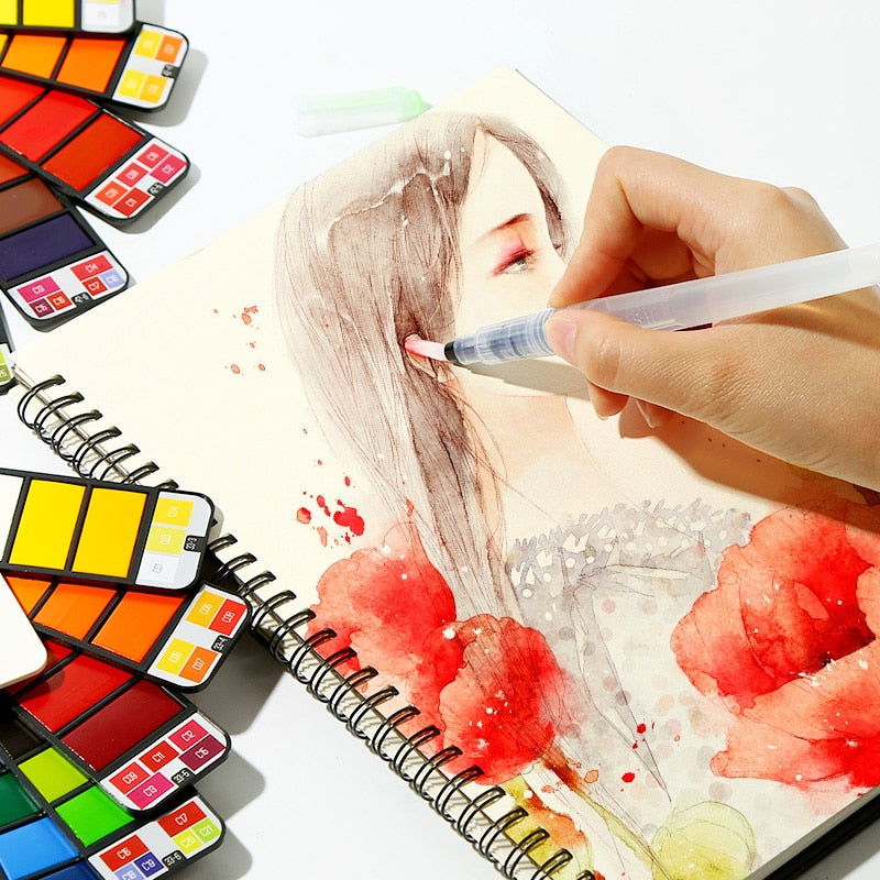Inklapbare Aquarelverfset