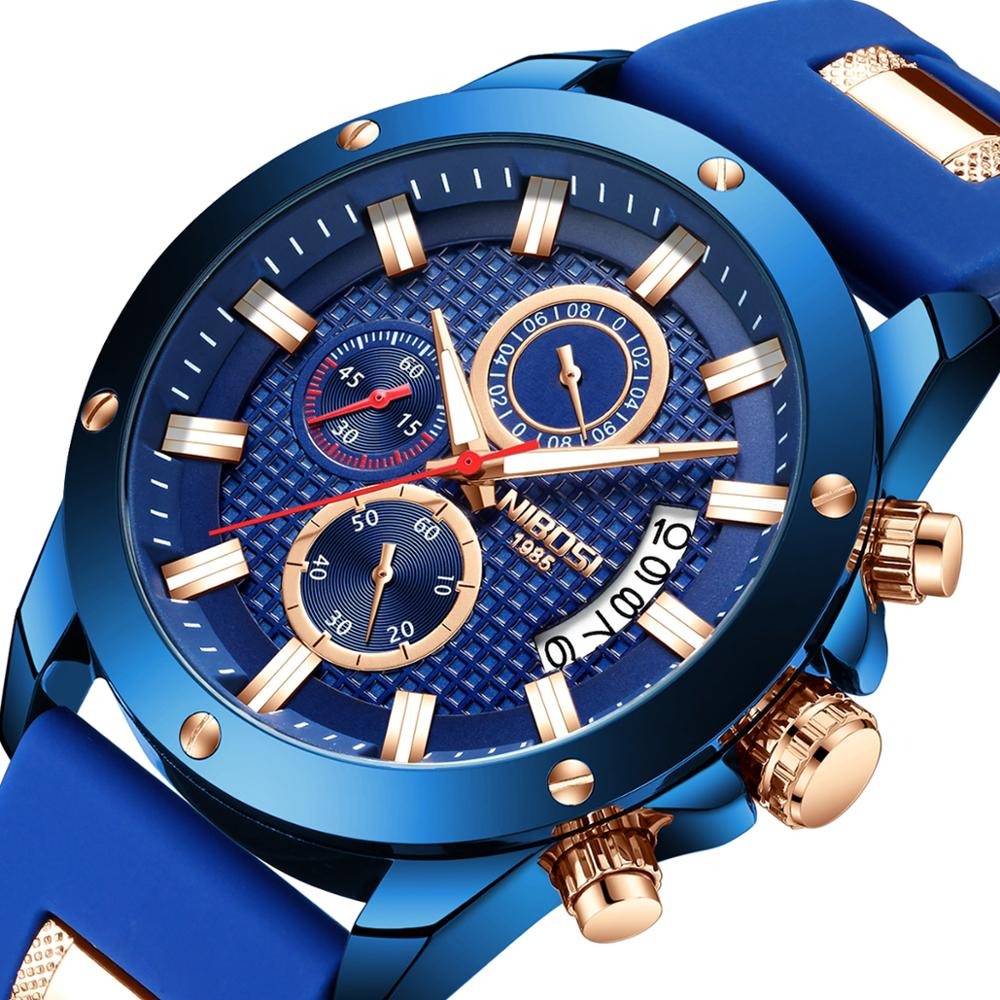 Nibosi Blue night - Herenhorloge