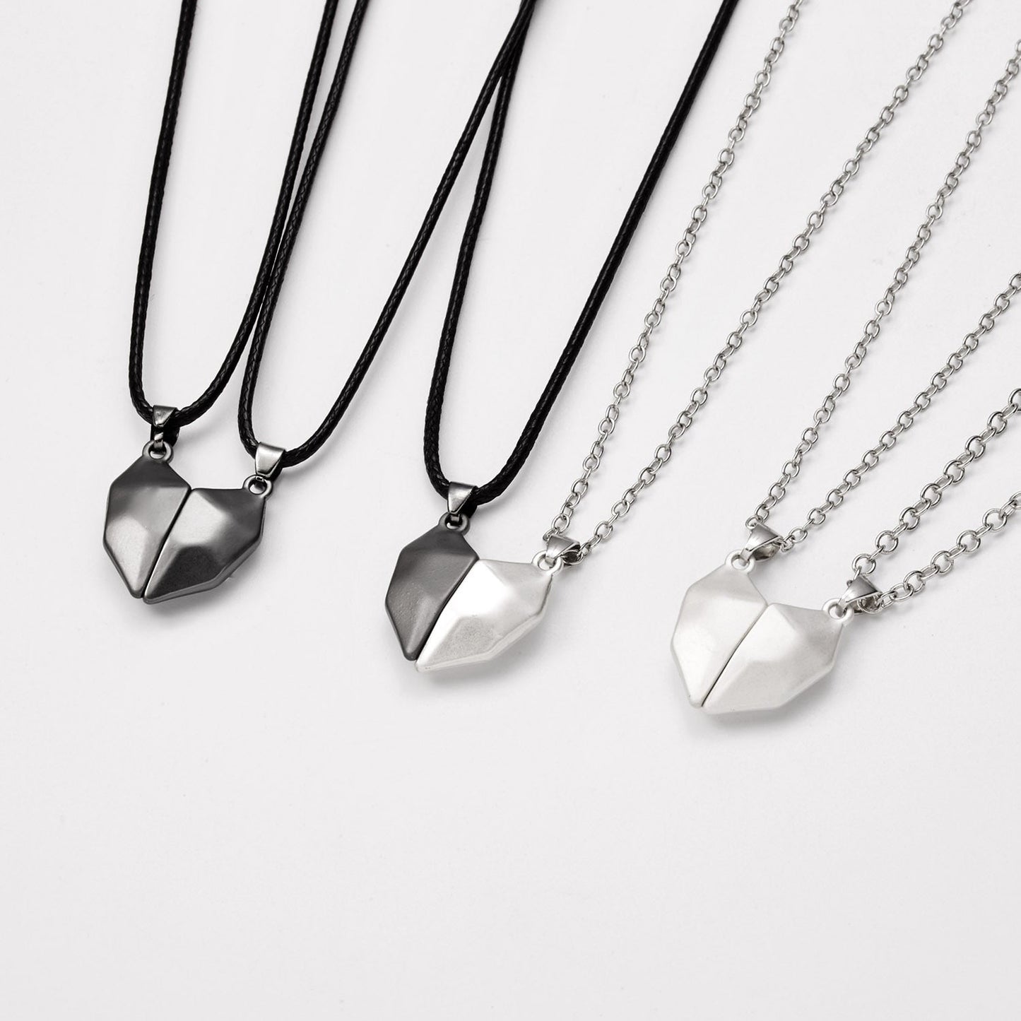 Hartjes ketting - opsplitsbare ketting om te delen met je vrienden